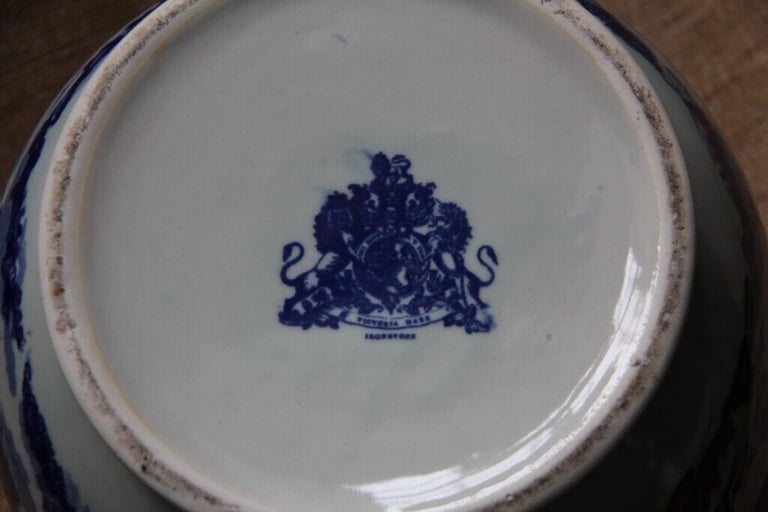 Large blue & white china jug