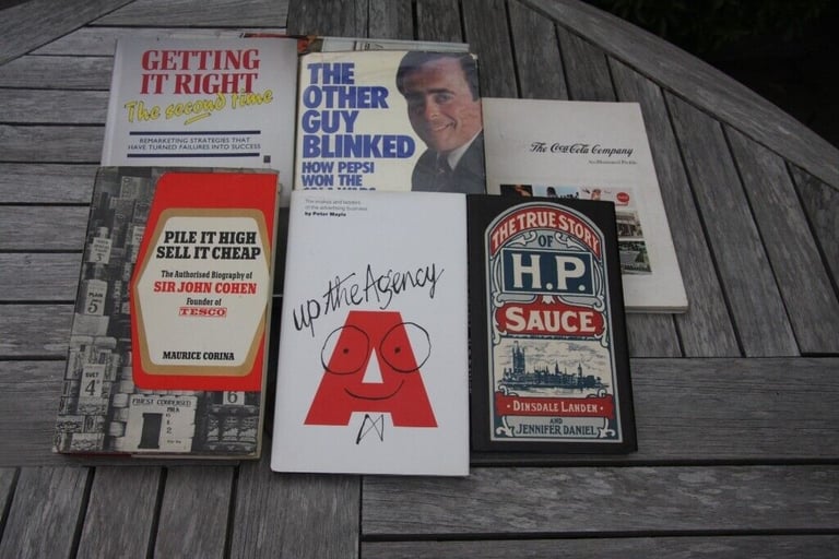 Collection of advertising and marketing books