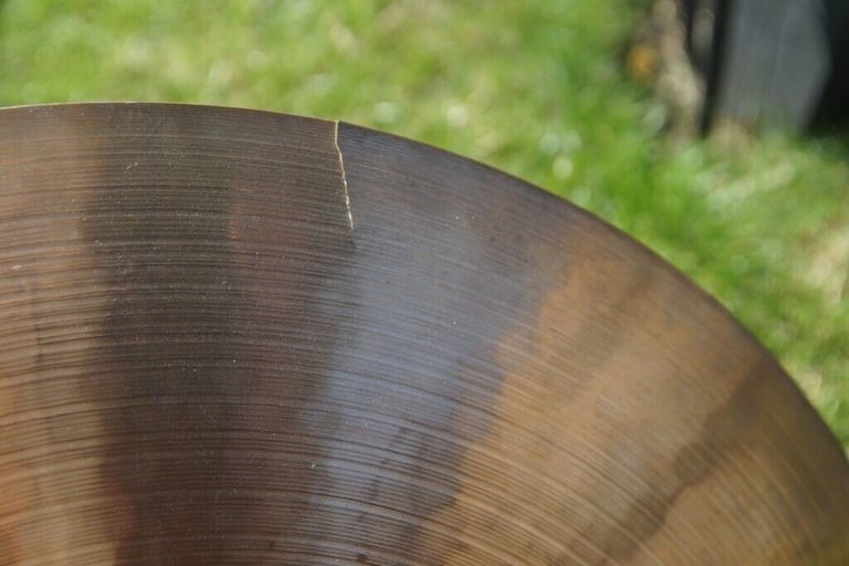 Paiste 2002 18 inch Crash cymbal - '77 - Black logo - Vintage - 1365g