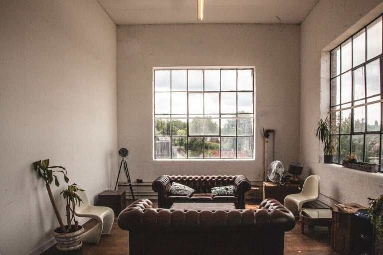 Spacious creative studio office and workshop spaces in South London Victorian warehouse conversions