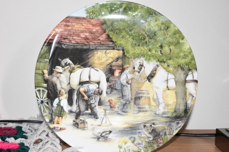 Royal Doulton Collectors Plate by Susan Neale 'the Blacksmith'