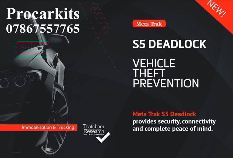 Insurance approved Tracker system Meta Trak S5 Deadlock 