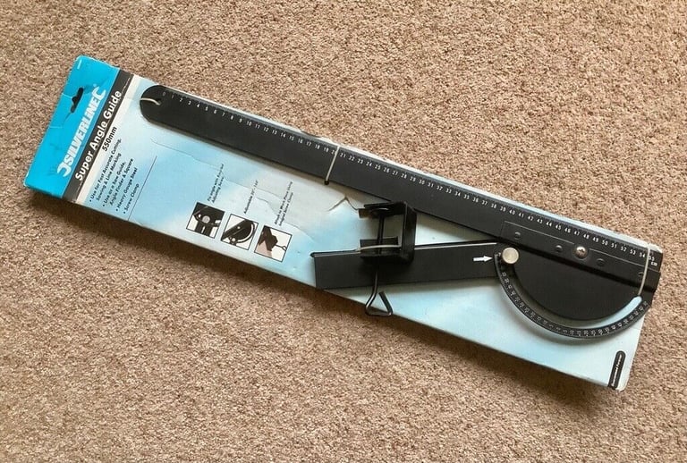 Silverline Super Angle Guide (Code: 633459) Measures 550mm 20-160 degrees UNUSED