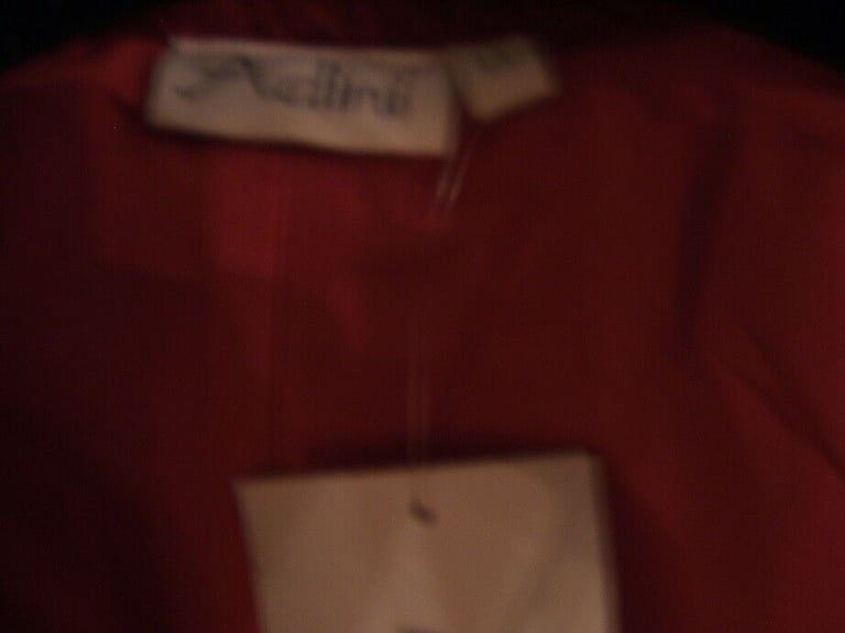 Ladies Designer Coat Adini Size M (14) Scarlett Red Frost Coat, (Used) Huge Saving! NEW COST £150!