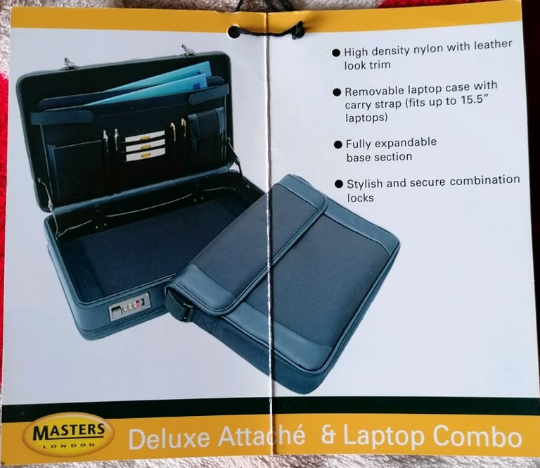 New Deluxe Attaché & Laptop combo case.