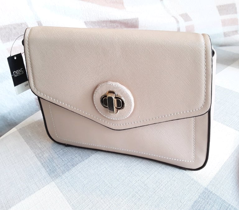 image for NEXT women's New pink shoulder bag 10&quot;×7&quot;×2&quot; with 15&quot; strap drop 