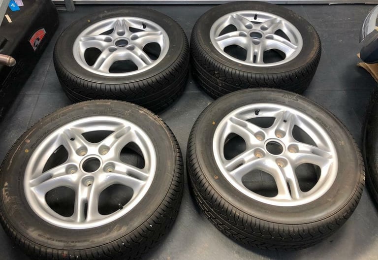 4 Genuine Porsche Boxster 16 Inch Alloy Wheels, Immaculate condition ...