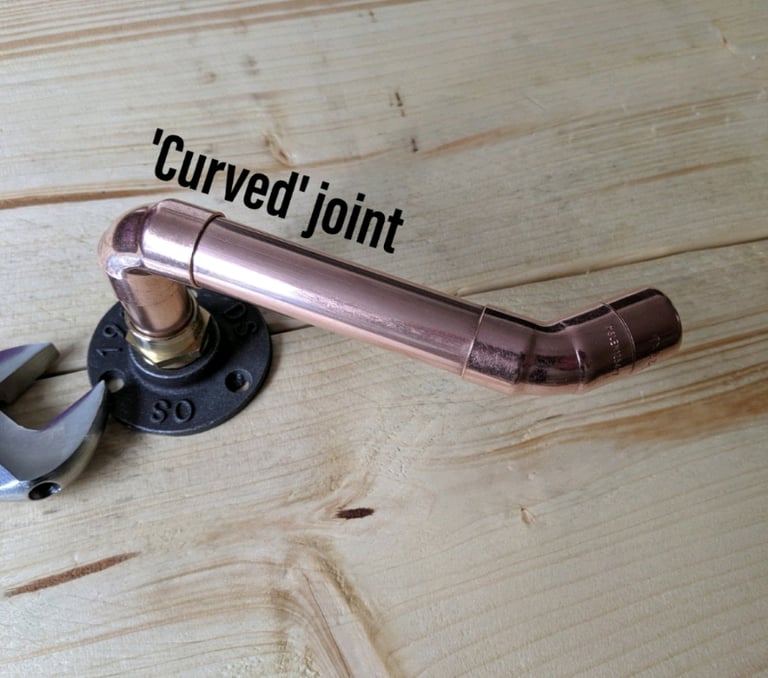INDUSTRIAL DESIGNED COPPER PIPE LOO ROLL HOLDER