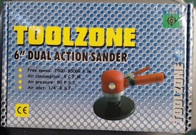 Dual Action Air Sander + Sponge Mops and Sanding Heads