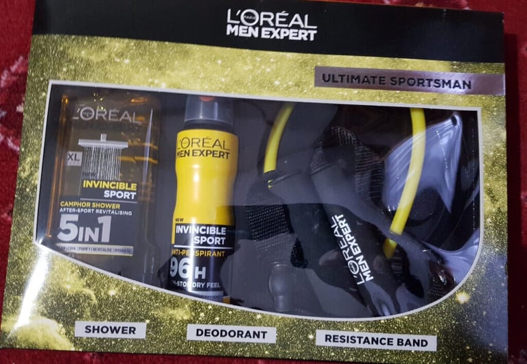 L'Oreal Men Giftset (Shower, Deodorant, Resistance Band)