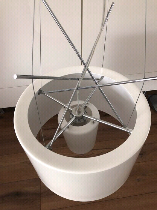 NEW REDUCED TO CLEAR Original Flos Ray S pendant lamp white 