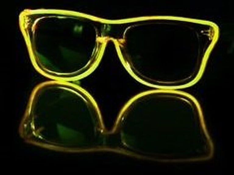 COOL MANIA LED NEON WAY FARER SUN GLASSES LIGHTING STAG PARTY 3 MODES STROBE.*