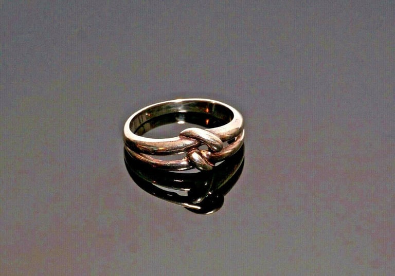 AE-Sterling Silver-925- Lovers Knot Ring