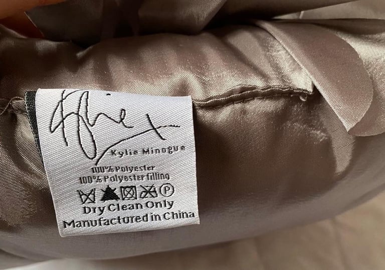 Kylie Minogue Pewter / Dark Silver Maya Flower Cushion, New