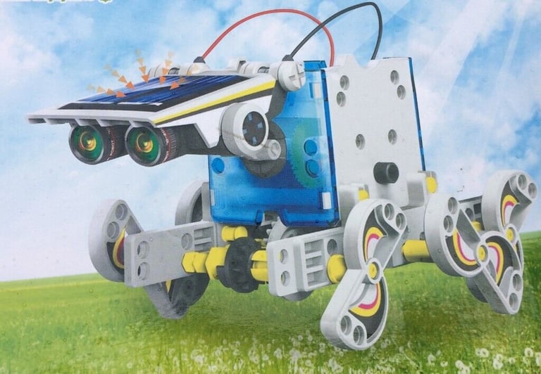 14-in-1 Educational Solar Robot Kit - Green Energy Science Toy Set for Kid's