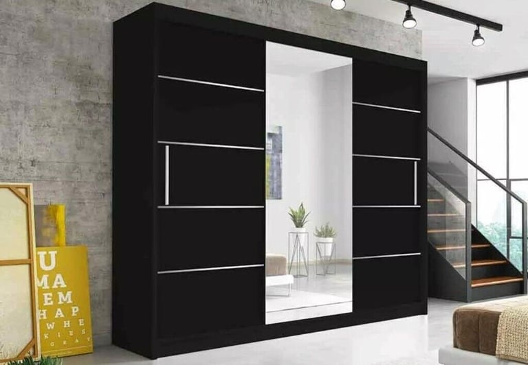 **High Quality Brand New Sliding Mirror Door Wardrobe Cupboards Available