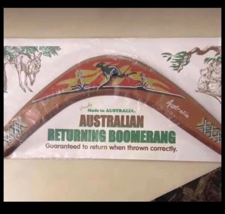 Australian boomerang for sale 