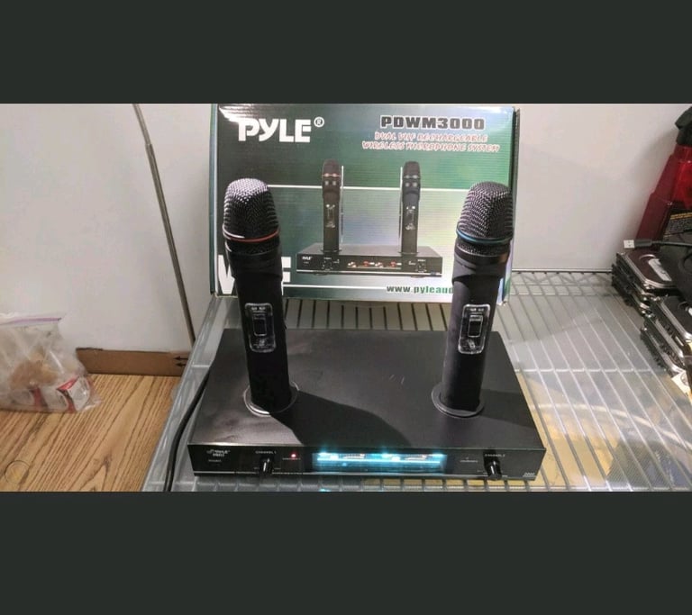 image for Pyle Dual Rechargeable Wireless Mic  
