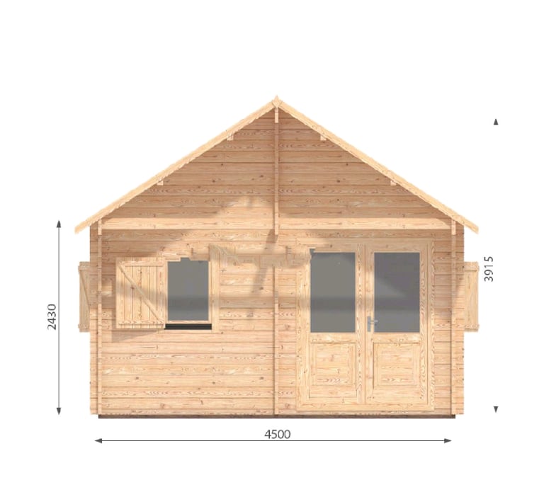 Timber cabin "Silvan" 4.5×6m - finance available