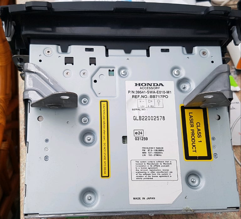 HONDA CRV 2006- 2012 SATNAV UNIT+ DVD