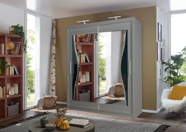 **High Quality Brand New Sliding Mirror Door Wardrobe Cupboards Available