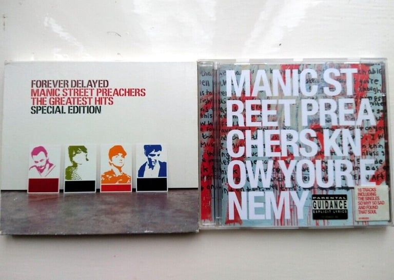 Manic Street Preachers TWO CD Albums - Know Your Enemy & Forever Delayed (Greatest Hits)