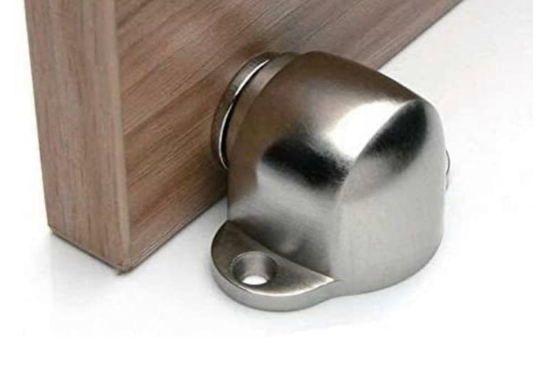 image for Magnetic Door Stop Catch - Stainless Steel Metal Magnet Door Stopper