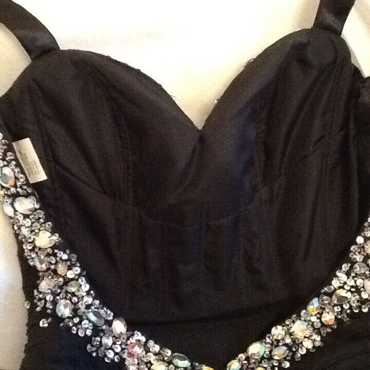 Stunning black Prom/evening dress size 10 perfect condition