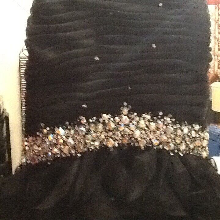 Stunning black Prom/evening dress size 10 perfect condition