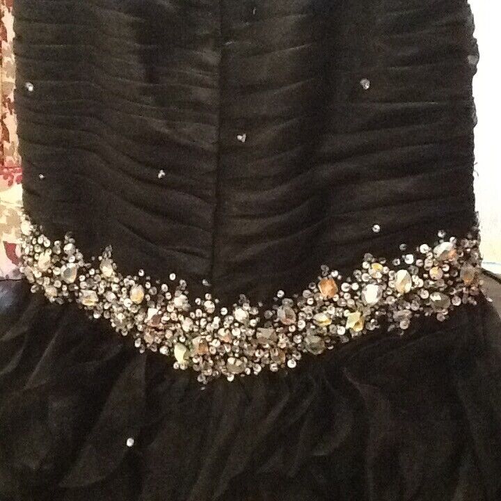 Stunning black Prom/evening dress size 10 perfect condition