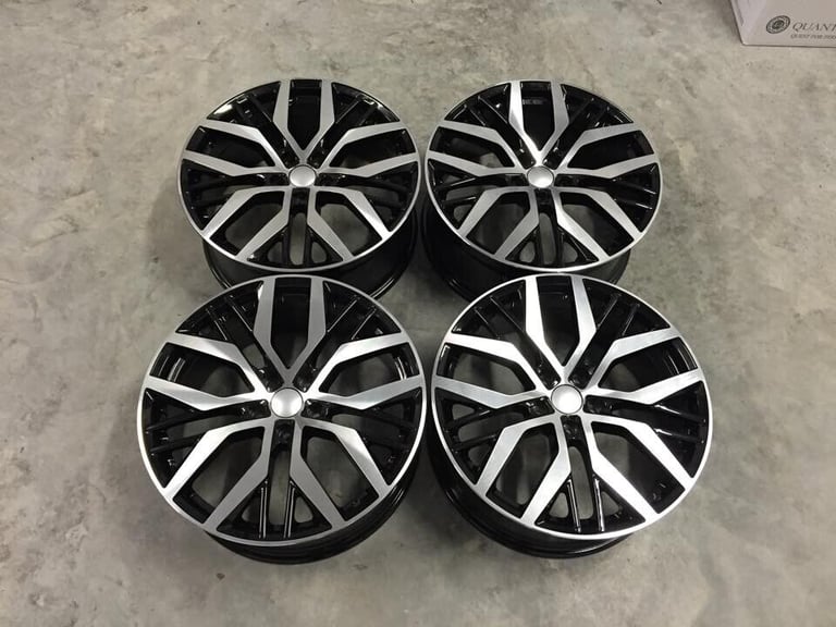 18 19" Inch VW Golf Santiago Style Wheels Golf MK5 MK6 MK7 MK8 A3 Seat Leon Caddy 5x112 GTI