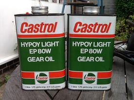 Castrol Hypoy Light Gear Oil EP80W 2 x 1 Litre New Old Stock