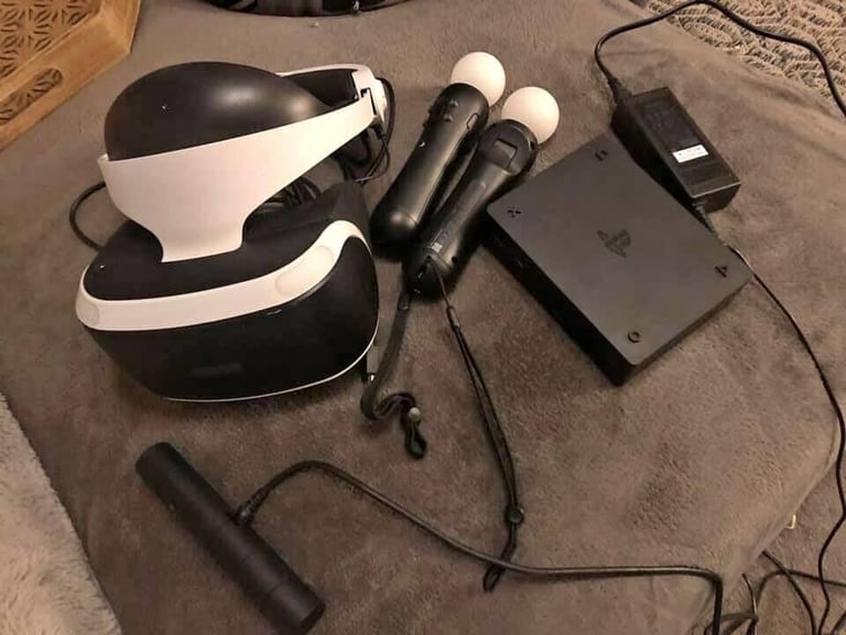 Complete PSVR Playstation 4 VR Full Set with Camera and Move controllers Great Condition