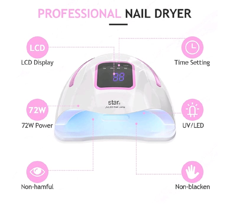 72w nail lamp, new in box 