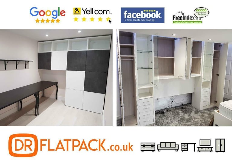 image for 24/7  Flatpack Furniture Assembly (Ikea, Cousins, Next etc) TV mounting Flat pack - *5 STAR RATED*
