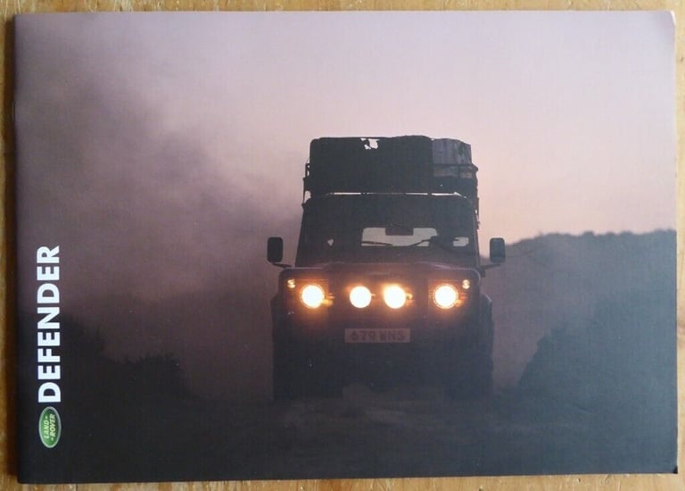 image for 2001 Land Rover Defender Original Factory UK Sales Brochure + Specifications.