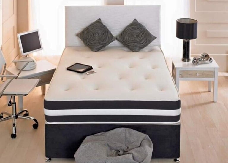 **Extra Strong Brand New Double Divan Bed and Mattress Available - All Sizes and Optional Storage