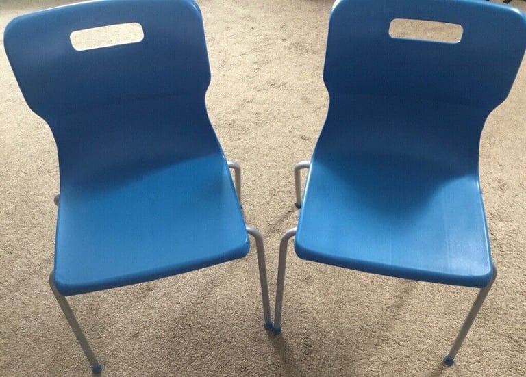 Blue plastic chairs Stuff for Sale Gumtree