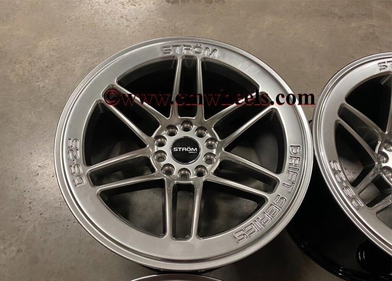 18" Inch Strom DS-25 Drift Wheels 5x114.3 Fits Nissan silvia skyline S14 S15 RX7 MX5 R32 R33 