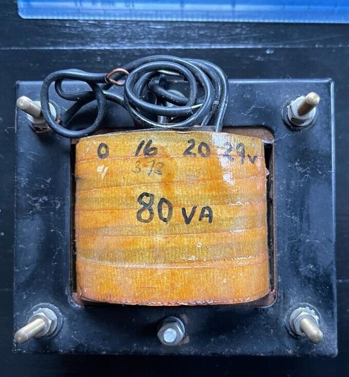ELECTRICAL TRANSFORMER  zero, 16, 20, 29 V x 240 V, 2.5 kg, in EBCO POLYURETHANE CASE