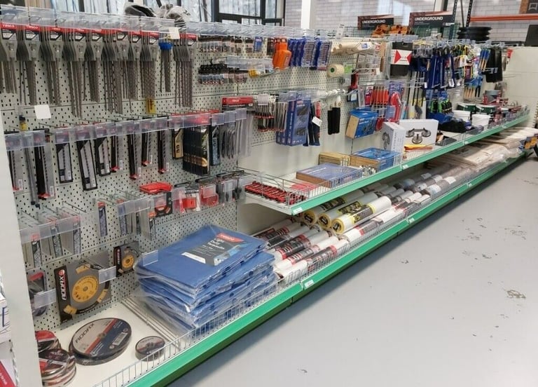 Hand Saw, Float Trowel, brick line, chalk block, pins, level, light, battery, trestle, tape measure