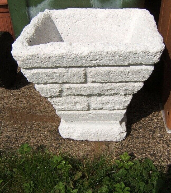 Planter Pot: Concrete White Small Planter Pot