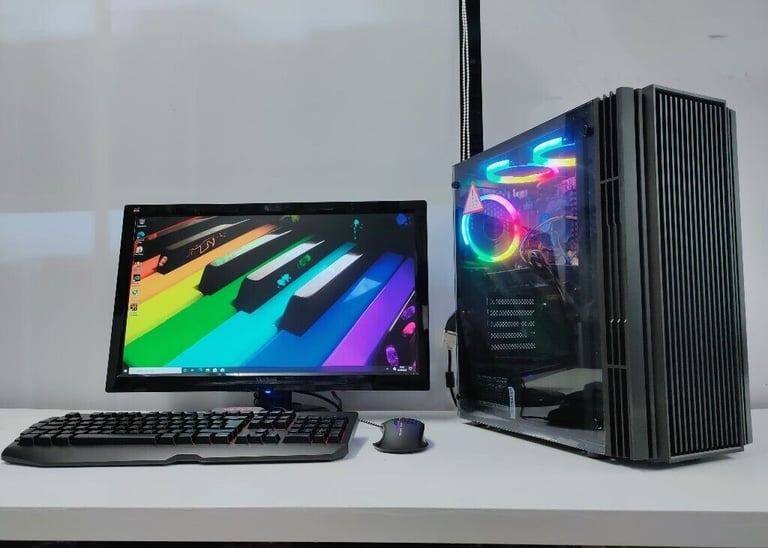 Gaming Computer PC Desktop Tower with accessories (intel i5, 8GB RAM, 500GB SSD, GTX 1060)