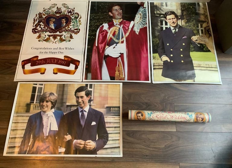 4 Rare Royal Wedding Posters