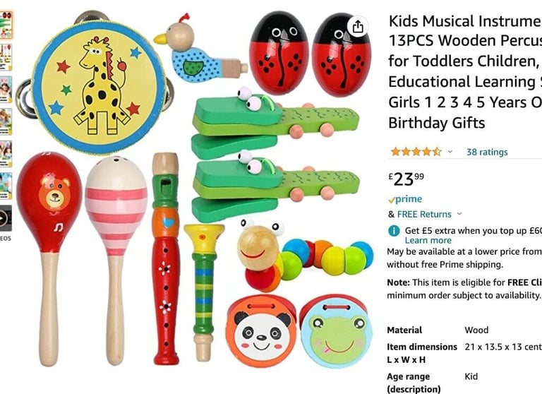 image for 13PCS Kids Musical Instruments Toys