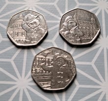 image for Rare Paddington Bear 50p Coins.