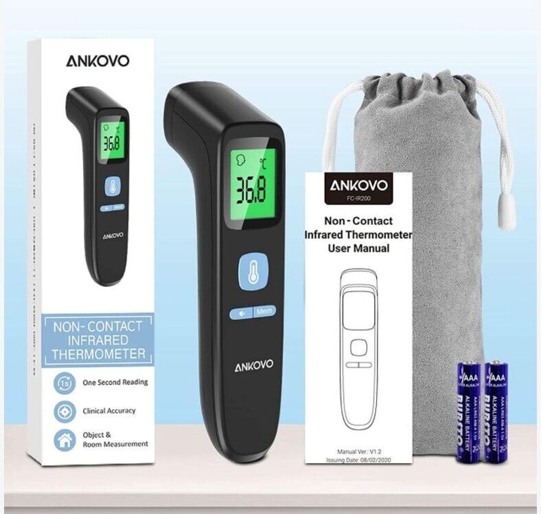 Upgrade Digital Infrared Thermometer (Black)