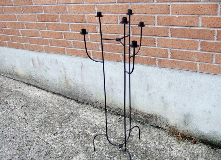 image for Candle stand for long taper battery or wax candles lights.. Plant stand...