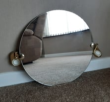 Round bathroom pivot mirror (18inch) 