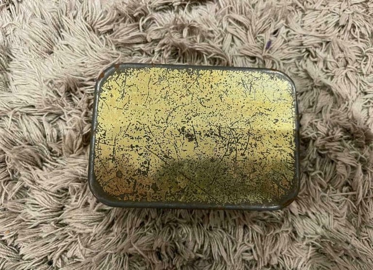 Vintage Metal Tin MEGGESON DYSPEPSIA TABLETS Chemist Advertising - Empty